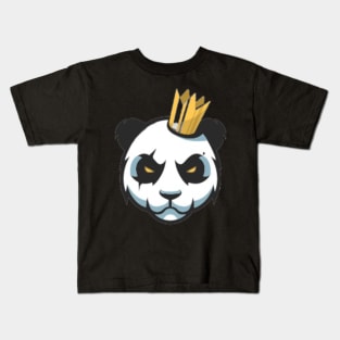 Panda king t-shirt Kids T-Shirt